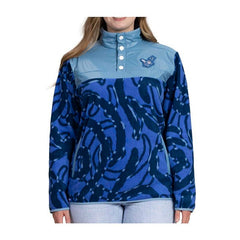 Poliwag Blue Quarter-Snap Pullover Jacket