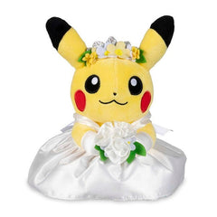 Pikachu Wedding: Wedding Dress Pikachu (Female) Plush - 8 In.