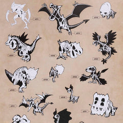 Pokémon Fossil Museum: Skeletons Poster