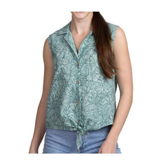 Pokémon Tropical Jungle Green Sleeveless Tropical Shirt - Women